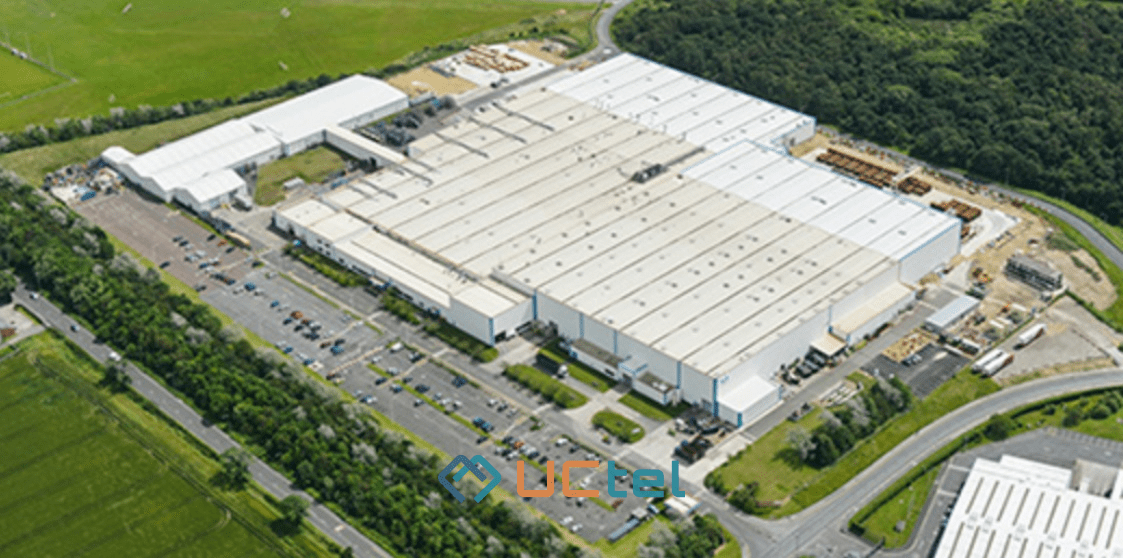 birds eye view of Unipres factory